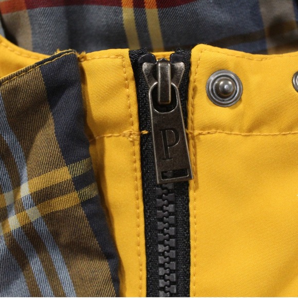 Pendleton Yellow Raincoat Jacket Hooded Plaid Lined Women's S/CH - Picture 14 of 16
